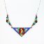 Picture of Art Deco Era Sterling Silver & Guilloche Enamel 'Bubble Dancer' Necklace