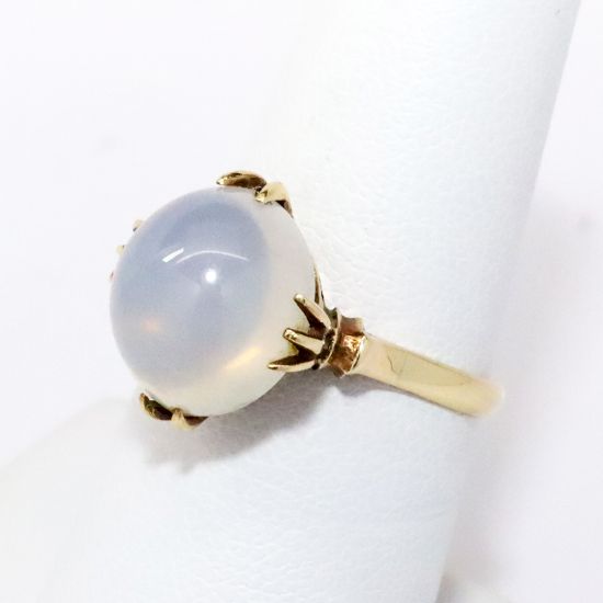 Picture of Antique 14k Yellow Gold & Moonstone Cabochon Ring