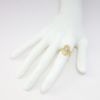Picture of Antique Edwardian 14k Yellow Gold Filigree Ring with White Gold & Old European Cut Diamond Accent
