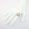 Picture of Antique Art Deco 14k White Gold Filigree Flip Ring, Cameo on One Side, Synthetic Emeralds on the Other