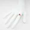 Picture of Antique Art Deco 10k White Gold Filigree & Ruby Solitaire Ring