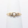 Picture of Antique 10k Gold & Seed Pearl Ring with Old Cut Diamond Accents