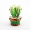 Picture of Limoges Porcelain Christmas White Hyacinth Flowers Trinket Box 