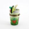 Picture of Limoges Porcelain Glass of Tropical Fruit Drink Trinket Box