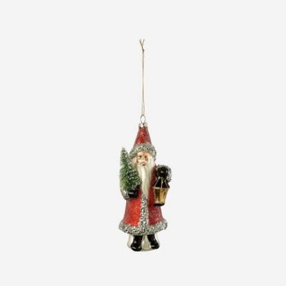 Picture of One Hundred 80 Degrees Red Blown Glass Belsnickel Ornament 