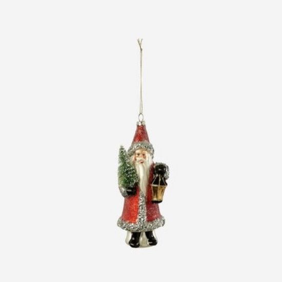 Picture of One Hundred 80 Degrees Red Blown Glass Belsnickel Ornament 