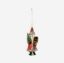 Picture of One Hundred 80 Degrees Red Blown Glass Belsnickel Ornament 