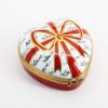 Picture of Limoges Porcelain Heart Shaped Chocolate Trinket Box with Surprise Truffles Inside by Pierre Arquie 