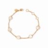 Picture of Julie Vos - Valencia Delicate Bracelet with Mother Of Pearl Stations