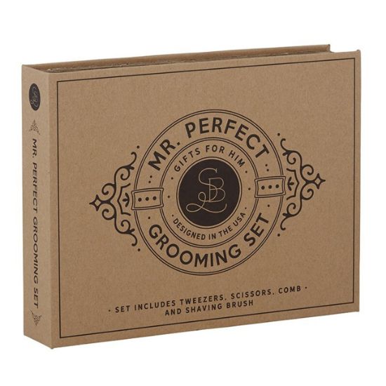 Picture of 'Mr. Perfect' Faux Book Grooming Set