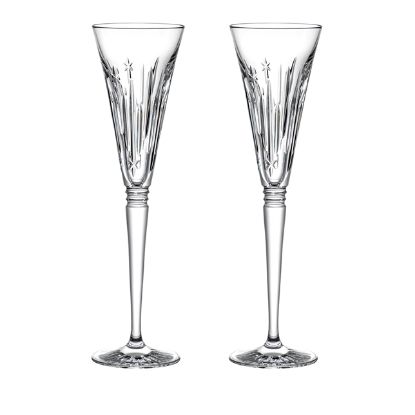 Picture of Waterford - Pair Of Winter Wonders Midnight Frost Toasting Flutes