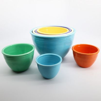 Picture of Vintage Set of 7 Nesting Fiesta Mixing Bowls