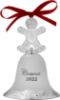 Picture of Wallace 2022 Silver-Plated Grande Baroque Bell Ornament w/Gingerbread Man Finial, 28th Edition