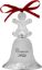 Picture of Wallace 2022 Silver-Plated Grande Baroque Bell Ornament w/Gingerbread Man Finial, 28th Edition