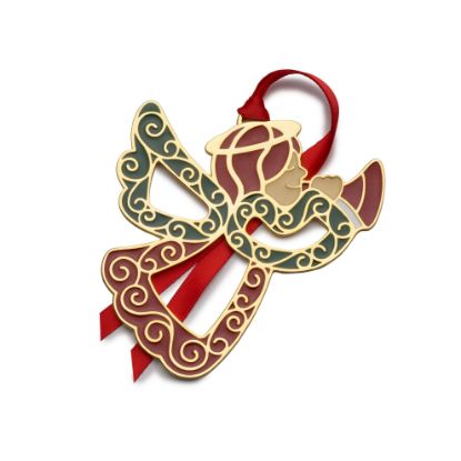 Picture of Wallace 2022 13th Edition Gold-Plated & Enameled Wonders of Christmas — Angel