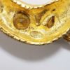 Picture of Large Vintage Kenneth Jay Lane Gold Plated Snake Brooch with Clear Rhinestones