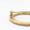 Picture of Antique Edwardian Era 14k Yellow Gold, Sky Blue Guilloche Enamel & Pearl Circle Brooch