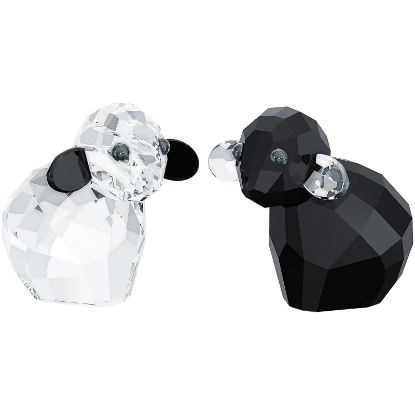 Picture of Swarovski - Ebony & Ivory Sheep Figurine Pair Lovlots 'Pioneers' Collection
