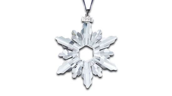 Picture of Swarovski Annual Edition Snowflake Ornament 1998 with Original Box & COA
