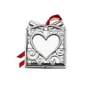 Picture of Wallace Silver Plated  2022 annual Engravable Heart Ornament, NEW in Box