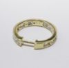 Picture of 14k Yellow Gold Diamond Hoops 