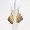 Picture of 18k Yellow Gold Diamond & Enamel Dangle Earrings 