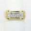 Picture of 18k Yellow Gold Diamond Men's Band 