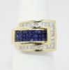 Picture of 14k Yellow Gold Sapphire & Diamond Ring 