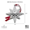 Picture of Towle Annual sterling silver Star Ornament, 27th Edition, NEW in Box