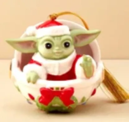 Picture of Lenox 2024 "Grogu's Holiday Hover Pram" Ornament 