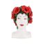 Picture of Vietri Sicilian Heads Vase - Poppies