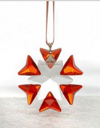 Picture of Swarovski Crystal 2008 Macy's Exclusive Red Holiday Christmas Ornament 