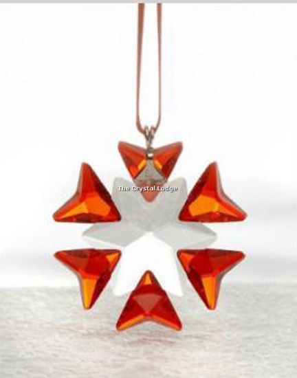 Picture of Swarovski Crystal 2008 Macy's Exclusive Red Holiday Christmas Ornament 