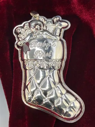 Picture of Reed & Barton - 2020 Baby's 1St Stocking Sterling Silver Christmas Ornament