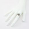 Picture of Antique 14k White Gold Order of the Eastern Star Ring with Diamond Accents & Tiny Gavels on Each Side