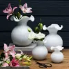 Picture of Vietri Hibiscus Glass Bud Vase - White