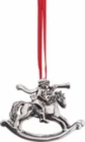 Picture of Hand & Hammer Rocking Horse Caroler Ornament with Box