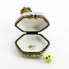 Picture of Limoges Porcelain Potted Plant in Garden Trinket Box  with Surprise Butterfly Inside