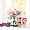 Picture of Vietri Hibiscus Glass Small Bud Vase - Clear