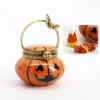 Picture of Limoges Porcelain Jack-O-Lantern Bucket Trinket Box with Surprise Halloween Candy Inside 