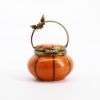Picture of Limoges Porcelain Jack-O-Lantern Bucket Trinket Box with Surprise Halloween Candy Inside 