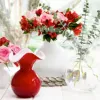 Picture of Vietri Hibiscus Glass Medium Bud Vase - Clear