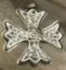 Picture of Reed & Barton Sterling Silver 1975 Annual Christmas Cross Ornament