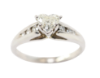 Picture of 14k White Gold Heart Shape Diamond Ring