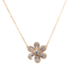 Picture of 18k Rose Gold & Diamond Flower Necklace