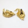Picture of Vintage 1958 Van Cleef & Arpels 'Autumn Leaves' 18k Gold & Diamond Brooch & Earring Set