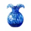 Picture of Vietri Hibiscus Glass Small Bud Vase - Cobalt Tortoiseshell
