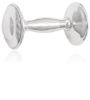 Picture of Sterling Silver Classic Plain Barbell Rattle