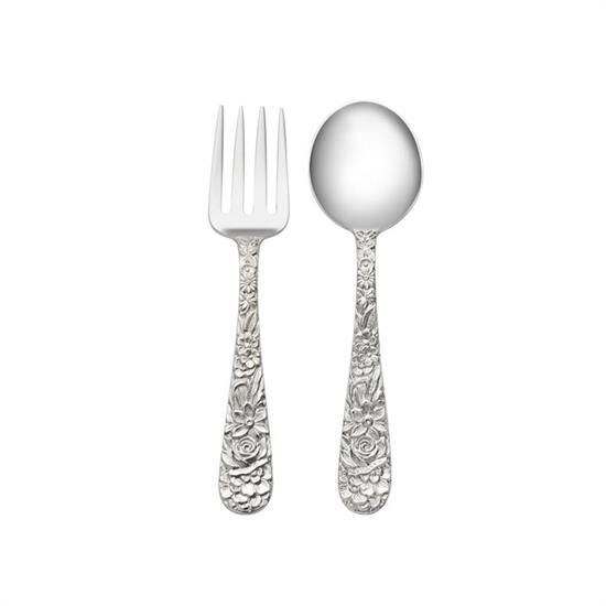 Picture of Kirk Stieff 'Repousse' New Sterling Silver 2-Piece Baby Set