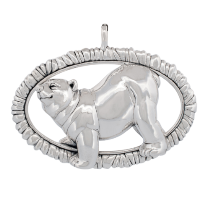 Picture of Barrett + Cornwall Polar Bear Sterling Silver Ornament